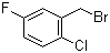 structure of CAS# 81778-09-8, 2-Chloro-5-fluorobenzyl bromide