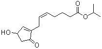 (5Z)-7-(3-Hydroxy-5-oxo-1-cyclopenten-1-yl)-5-heptenoic acid 1-methylethyl ester molecular structure (CAS 81834-79-9)