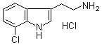7-Chloro-1H-indole-3-ethanamine hydrochloride molecular structure (CAS 81868-13-5)