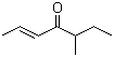 5-甲基-2-庚烯-4-酮分子结构 (CAS 81925-81-7)