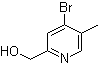 structure of CAS# 820224-83-7, (4-Bromo-5-methyl-2-pyridyl)methanol