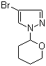 4-Bromo-1-(tetrahydro-2H-pyran-2-yl)-1H-pyrazole molecular structure (CAS 82099-98-7)