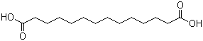 Tetradecanedioic acid molecular structure (CAS 821-38-5)