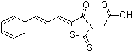 Epalrestat molecular structure (CAS 82159-09-9)