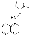 structure of CAS# 82160-07-4, (S)-1-Methyl-2-(1-naphthylaminomethyl)pyrrolidine