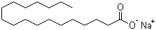 硬酯酸钠分子结构 (CAS 822-16-2)