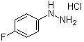 structure of CAS# 823-85-8, 4-Fluorophenylhydrazine hydrochloride;1-(4-Fluorophenyl)hydrazine hydrochloride
