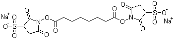 structure of CAS# 82436-77-9, Bis(sulfosuccinimidyl) suberate sodium salt;Suberic acid bis(3-sulfo-N-hydroxysuccinimide ester) sodium salt