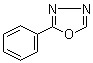 structure of CAS# 825-56-9, 2-Phenyl-1,3,4-oxadiazole;2-Phenyloxadiazole; 5-Phenyl-1,3,4-Oxadiazole; NSC 94884