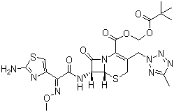 Cefteram pivoxil molecular structure (CAS 82547-58-8)