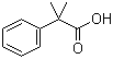 structure of CAS# 826-55-1, 2-Methyl-2-phenylpropionic acid;alpha,alpha-Dimethylphenylacetic acid
