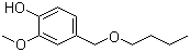 structure of CAS# 82654-98-6, Vanillyl butyl ether;4-(butoxymethyl)-2-methoxyphenol