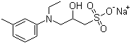structure of CAS# 82692-93-1, Sodium 3-(N-ethyl-3-methylanilino)-2-hydroxypropanesulfonate;3-(N-Ethyl-3-methylanilino)-2-hydroxypropanesulfonic acid sodium salt