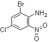 structure of CAS# 827-25-8, 2-Bromo-4-chloro-6-nitroaniline