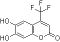 structure of CAS# 82747-36-2, 6,7-Dihydroxy-4-(trifluoromethyl)-2H-1-benzopyran-2-one