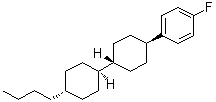 [trans(trans)]-1-(4'-Butyl[1,1'-bicyclohexyl]-4-yl)-4-fluorobenzene molecular structure (CAS 82832-28-8)