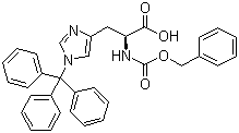 结构式 CAS# 82882-71-1, N-[(苯甲氧基)羰基]-1-(三苯基甲基)-L-组氨酸