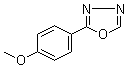 2-(4-Methoxyphenyl)-1,3,4-oxadiazole molecular structure (CAS 829-35-6)