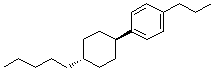 trans-1-(p-Propylphenyl)-4-pentylcyclohexane molecular structure (CAS 82991-48-8)