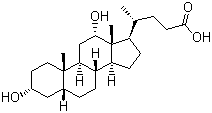 structure of CAS# 83-44-3, Deoxycholic acid;(3alpha,5beta,12alpha)-3,12-Dihydroxy-cholan-24-oic acid