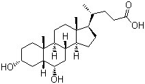 Hyodeoxycholic acid  molecular structure (CAS 83-49-8)