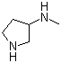 N-甲基吡咯烷-3-胺分子结构 (CAS 83030-08-4)