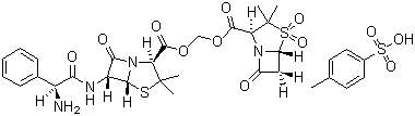 对甲苯磺酸舒他西林分子结构 (CAS 83105-70-8)