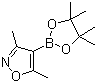 结构式 CAS# 832114-00-8, 3,5-二甲基异恶唑-4-硼酸频哪醇酯