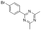 2-(4-溴苯基)-4,6-二甲基-1,3,5-三嗪分子结构 (CAS 83253-21-8)