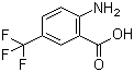 2-Amino-5-(trifluoromethyl)benzoic acid molecular structure (CAS 83265-53-6)