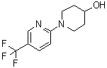 structure of CAS# 832715-03-4, 1-[5-(Trifluoromethyl)pyridin-2-yl]piperidin-4-ol;5'-Trifluoromethyl-3,4,5,6-tetrahydro-2H-[1,2']bipyridinyl-4-ol