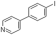 结构式 CAS# 83420-59-1, 4-(4-碘苯基)吡啶