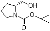 Boc-D-prolinol molecular structure (CAS 83435-58-9)