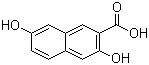 结构式 CAS# 83511-07-3, 3,7-二羟基-2-萘甲酸; 2,6-二羟基-3-萘甲酸