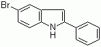 structure of CAS# 83515-06-4, 5-Bromo-2-phenylindole;5-Bromo-2-phenyl-1H-indole