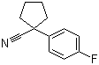 1-(4-氟苯基)环戊甲腈分子结构 (CAS 83706-50-7)