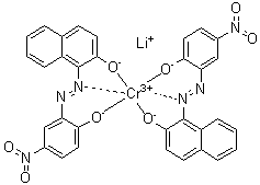 Lithium bis[1-[(2-hydroxy-4-nitrophenyl)azo]-2-naphthalenolato]chromate molecular structure (CAS 83733-06-6)