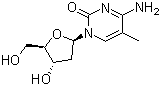 structure of CAS# 838-07-3, 5-Methyl-2'-deoxycytidine;2'-Deoxy-5-methylcytidine