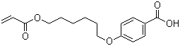 结构式 CAS# 83883-26-5, 4-(6-(丙烯酰氧基)己氧基)苯甲酸