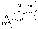 Dichlorosulfophenyl-3-methylpyrazolone molecular structure (CAS 84-57-1)