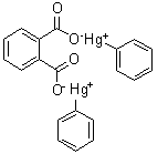 二(苯基汞)邻苯二甲酸盐分子结构 (CAS 84-70-8)