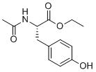 Ethyl N-acetyl-L-tyrosinate molecular structure (CAS 840-97-1)