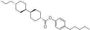 结构式 CAS# 84078-44-4, (反式,反式)-4'-丙基-[1,1'-联环己烷]-4-羧酸 4-戊基苯基酯
