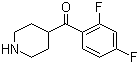 结构式 CAS# 84162-86-7, 1-(2',4'-二氟苯甲酰基)-1-(4-哌啶基)甲酮