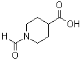 structure of CAS# 84163-42-8, 1-Formyl-4-piperidinecarboxylic acid;1-Formylisonipecotic acid; N-Formylisonipecotic acid