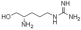 [(4S)-4-Amino-5-hydroxypentyl]guanidine molecular structure (CAS 84310-45-2)