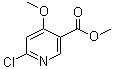 6-Chloro-4-methoxynicotinic acid methyl ester molecular structure (CAS 84332-02-5)