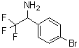 1-(4-Bromophenyl)-2,2,2-trifluoroethanamine molecular structure (CAS 843608-46-8)