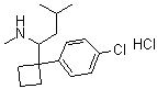 Desmethylsibutramine hydrochloride molecular structure (CAS 84467-94-7)