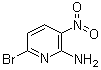 structure of CAS# 84487-04-7, 6-Bromo-3-nitropyridin-2-amine;2-Amino-6-bromo-3-nitropyridine